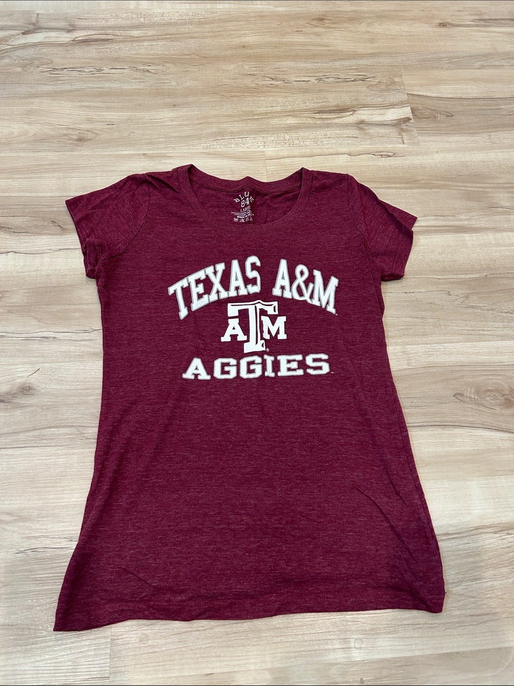 Texas A&M Maroon Short Sleeve Fitted Tee